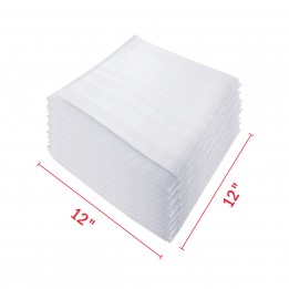 Foam Wrap Pouches / Packaging Foam Sleeves 12″ x 12″ – 50 Packs