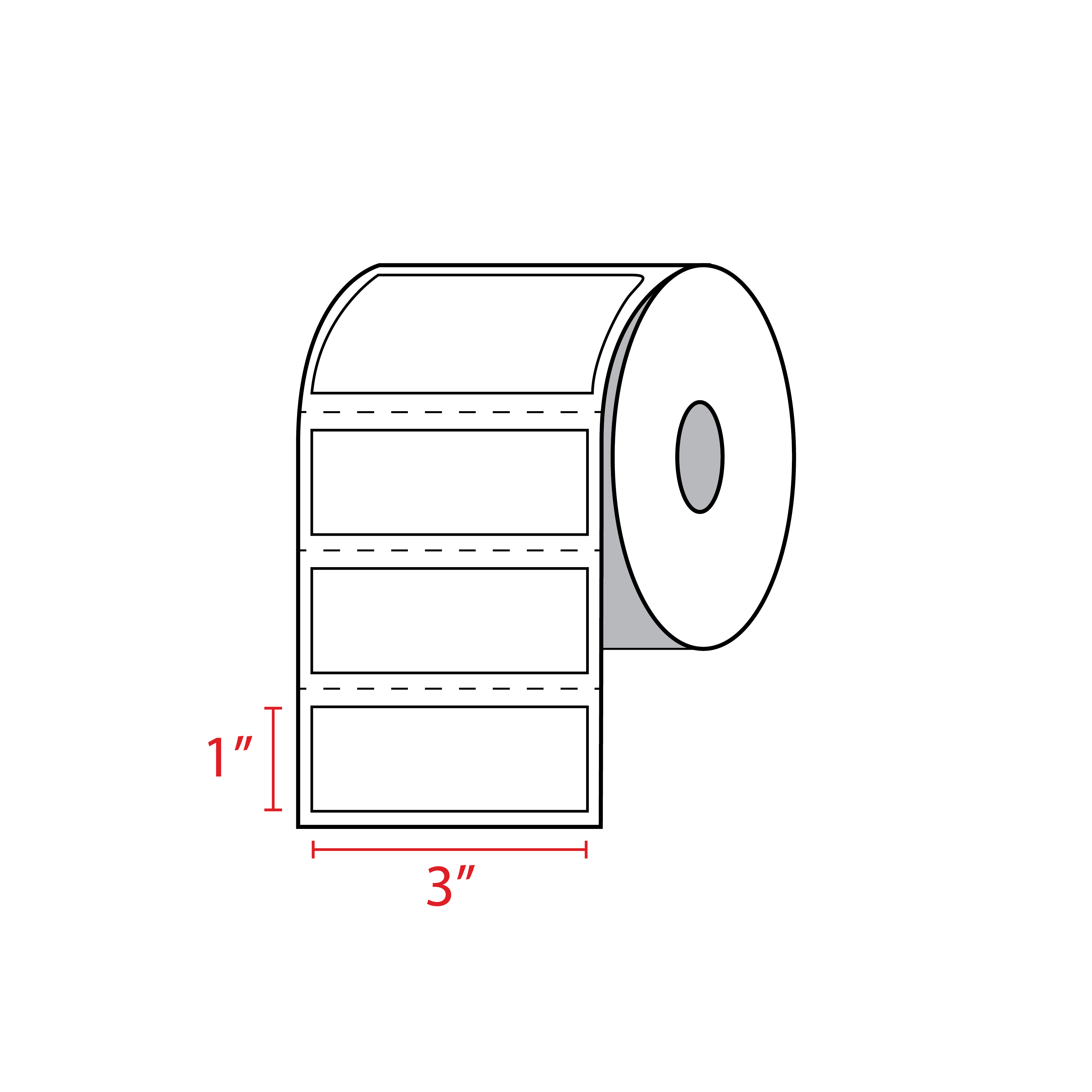 3X1 Label Template