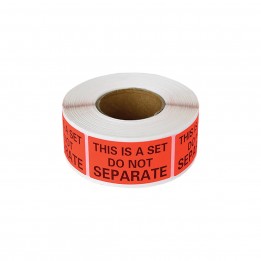 This Is A Set Do Not Separate Labels 1″ x 2″ (500 / Roll)