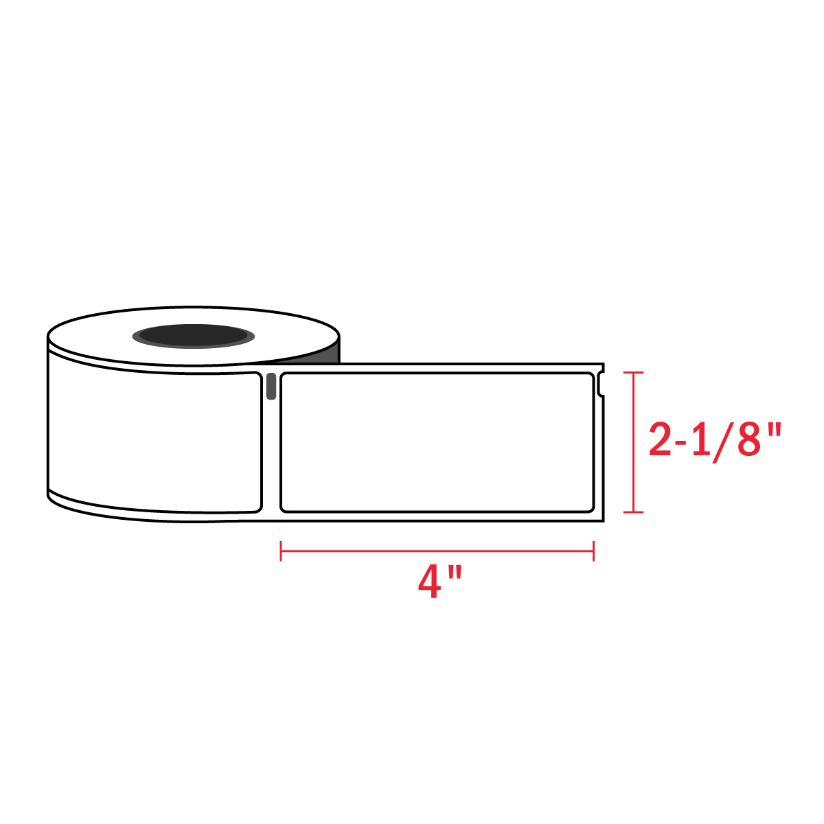 2-1/8 x 4 inch  Dymo 30323 Compatible - Shipping Labels (Removable) –  OfficeSmartLabels