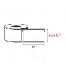 Dymo 30256 Compatible Labels – 2-5/16″ x 4″ Shipping Labels – White