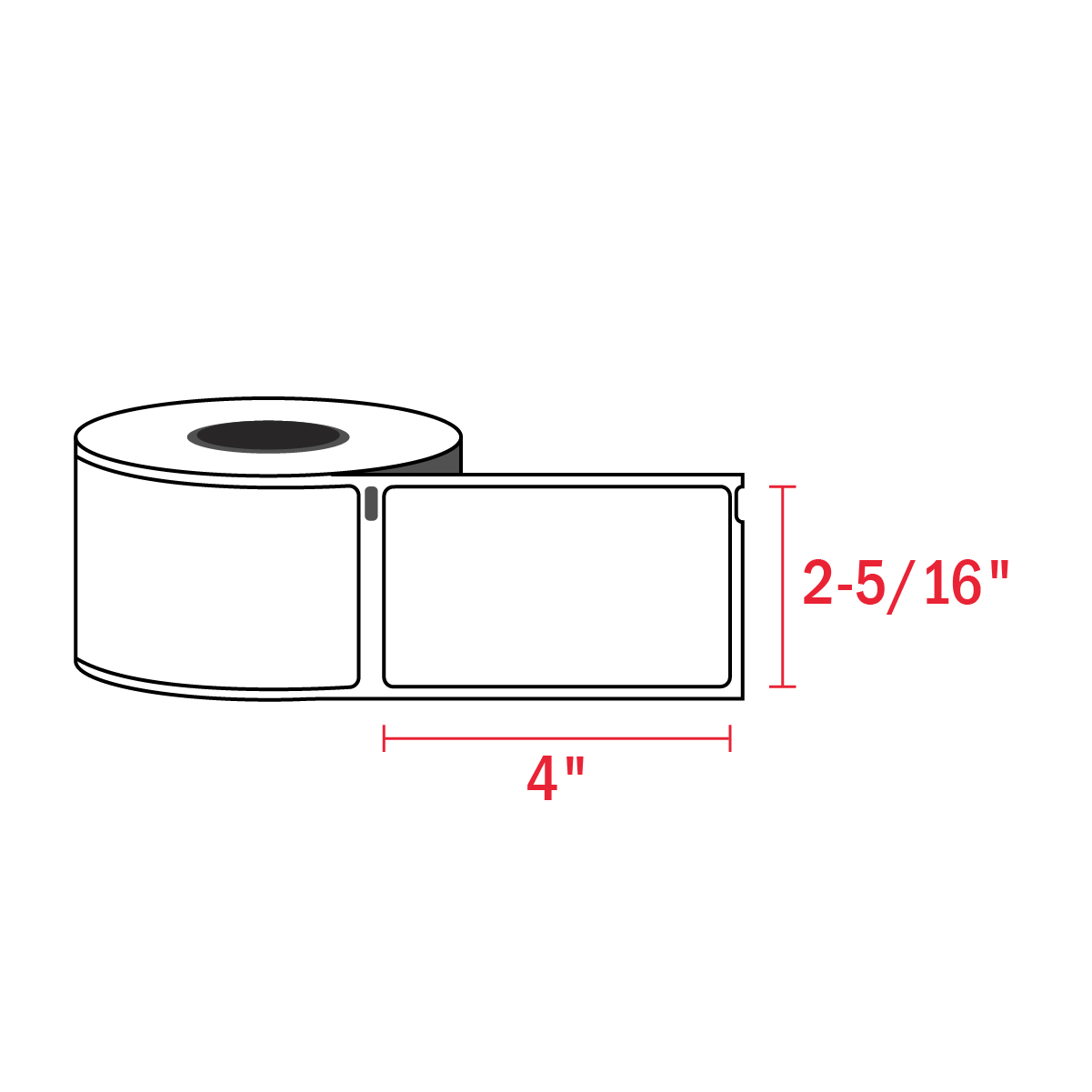 20 Rolls 2-5/16" x 4" Large Shipping Labels 30256 Fits