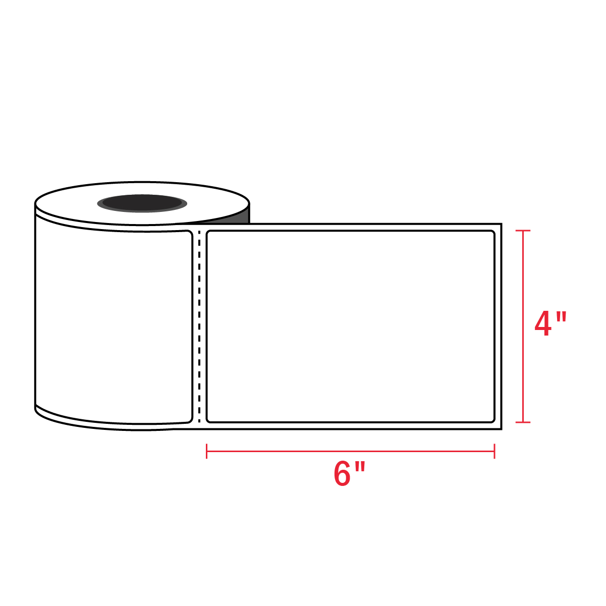 5 Roll 2500 Labels 4 X 3 Direct Thermal Shipping Labels For Zebra 