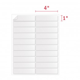 1 x 4 Mailing Labels – 20 Labels Per Sheet