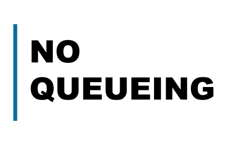 no queueing