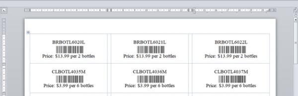 Barcode Labels Printing Using Excel and Word Guide