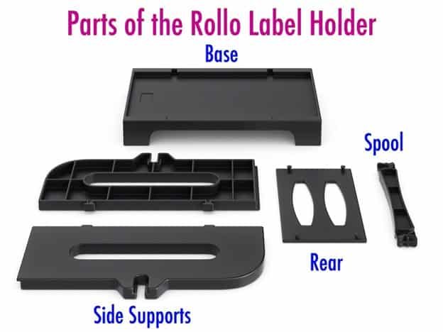 Parts of Rollo Label Holder